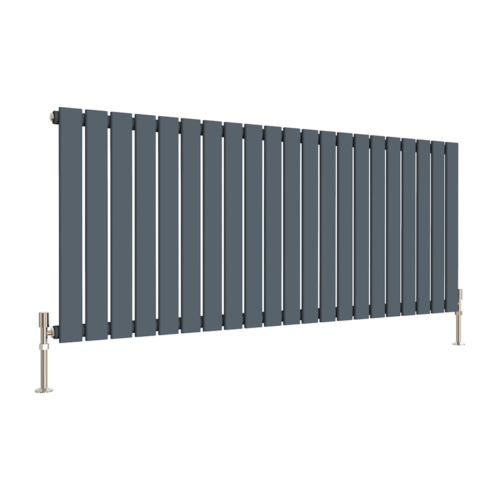 SKY Bath Black & White & Anthracite Horizontal Designer Radiator