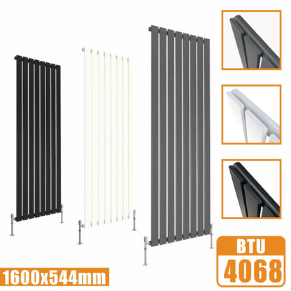 Designer Radiators,Vertical,Tall,Flat Panel,Single 1600x544mm SKY