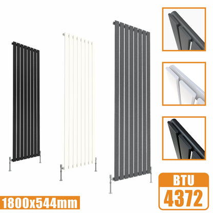 Designer Radiators,Vertical,Tall,Flat Panel,Single 1800x544mm SKY