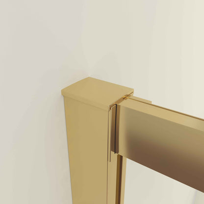 SKY Quadrant Shower Enclosure Golden Sliding Door 80x80x185cm