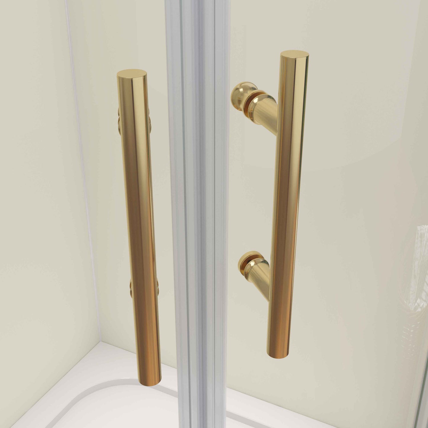 SKY Quadrant Shower Enclosure Golden Sliding Door 80x80x185cm