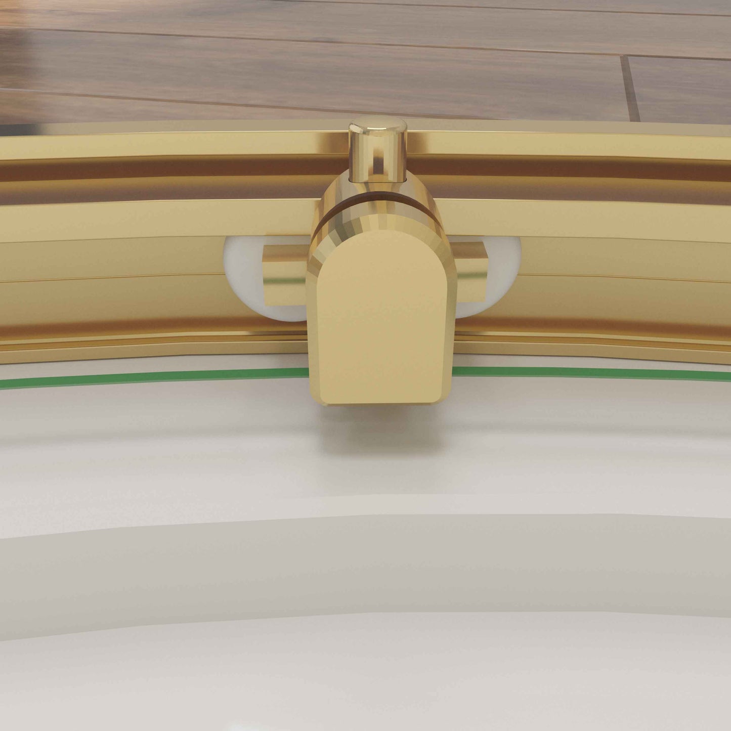 SKY Quadrant Shower Enclosure Golden Sliding Door 80x80x185cm