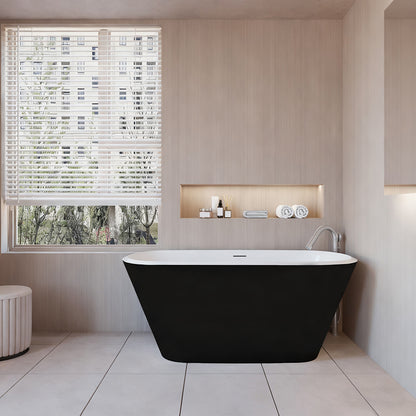 SKY Bathroom Freestanding Double Ended Shower Bathtub 150x72x60CM