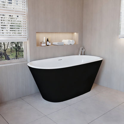 SKY Bathroom Freestanding Double Ended Shower Bathtub 150x72x60CM