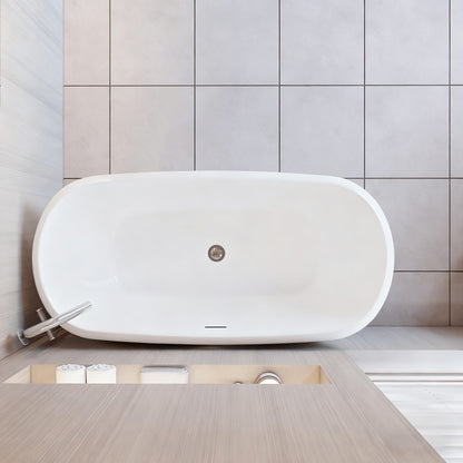 SKY Bathroom Freestanding Double Ended Shower Bathtub 150x72x60CM