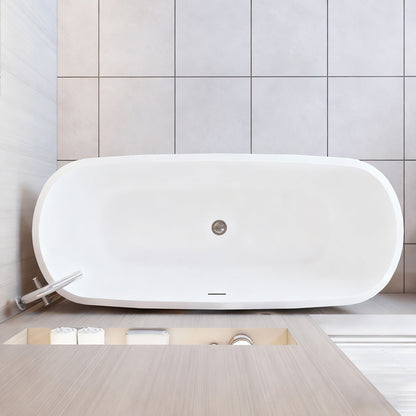 1700x780mm Double Ended Freestanding Bathroom Shower Bath Bathtub