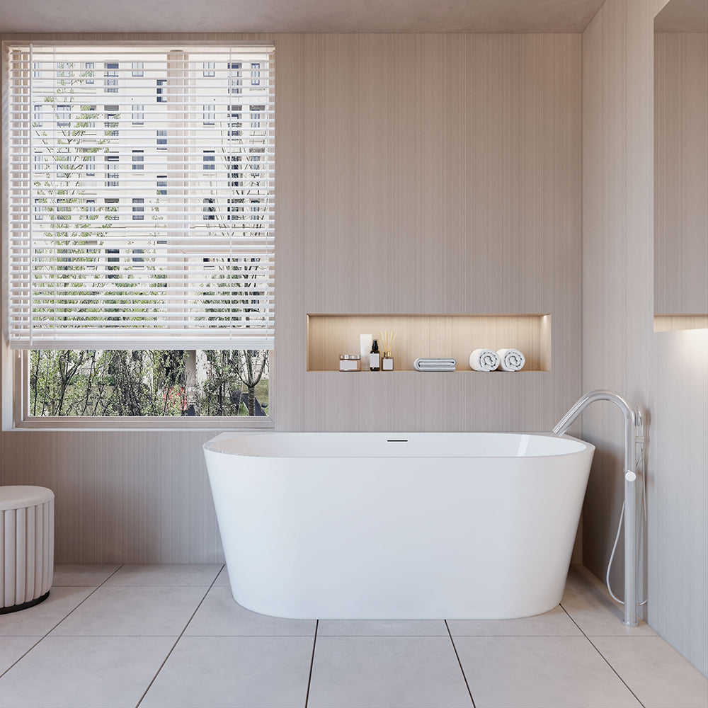 1500x750mm Freestanding Double Ended Shower Bath Bathtub