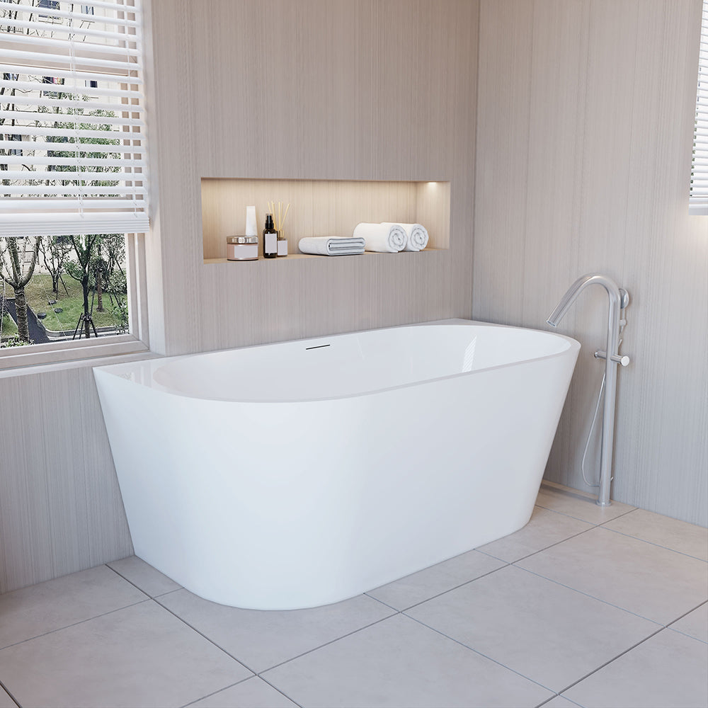 1500x750mm Freestanding Double Ended Shower Bath Bathtub