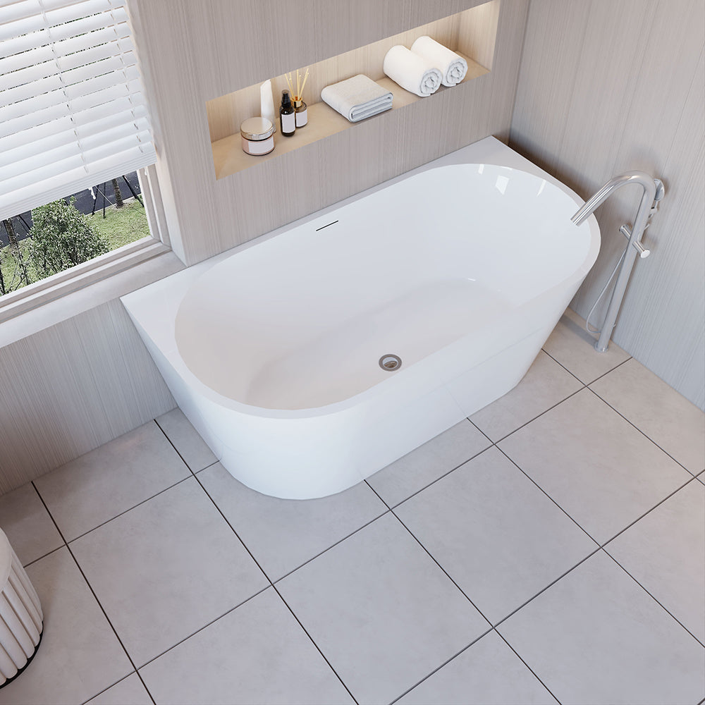 1500x750mm Freestanding Double Ended Shower Bath Bathtub