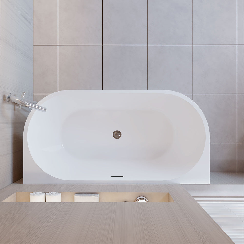 1500x750mm Freestanding Double Ended Shower Bath Bathtub