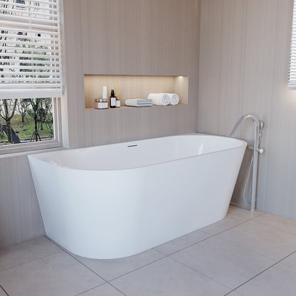 SKY Bathroom 1700x800mm Freestanding Double Ended Bath Shower Bathtub