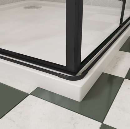 SKY Frameless Bi fold Shower Door Pivot Enclosure