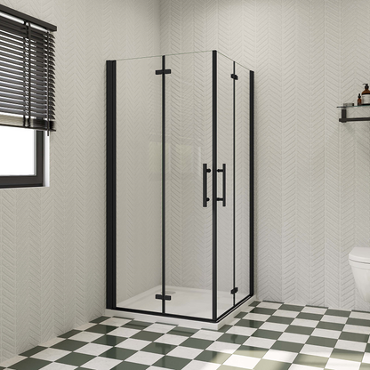 SKY Frameless Bi fold Shower Door Pivot Enclosure