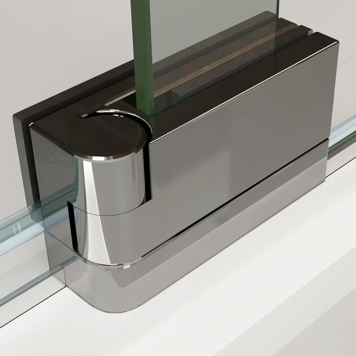 SKY Frameless Pivot Shower 195cm Bathroom Door 8mm NANO Glass