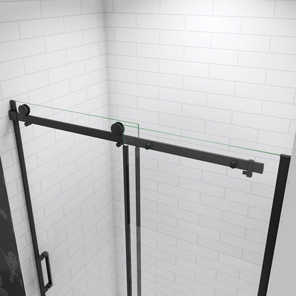 sliding black shower enclosure 10