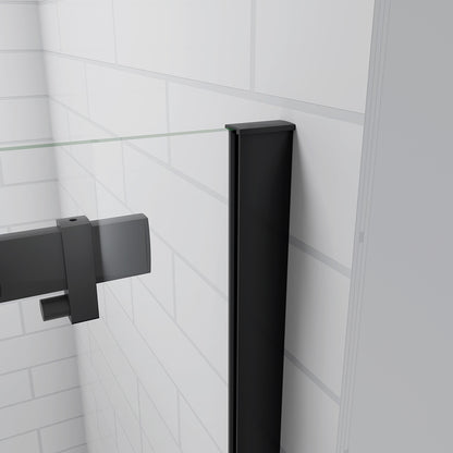 sliding black shower enclosure 6