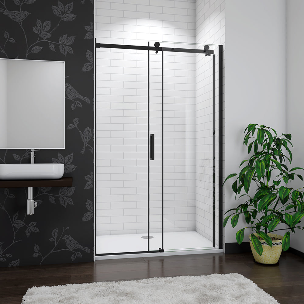 sliding black shower enclosure 3