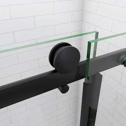 sliding black shower enclosure 11