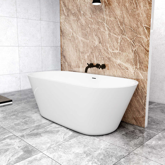 1700x800mm Bathroom Freestanding Double Ended Bath Shower Bathtub