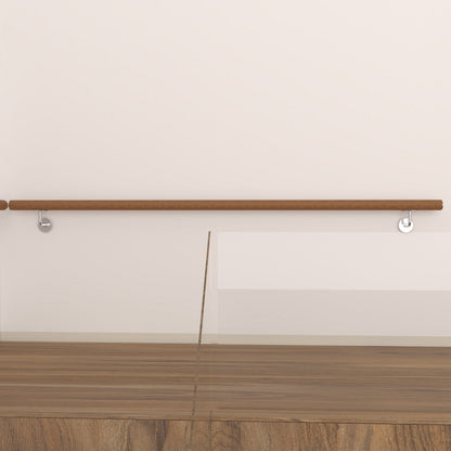SKY 304 Stainless Steel Wall Mount Handrail, Wood Grain Finish