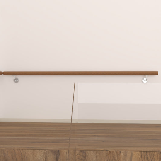 SKY 304 Stainless Steel Wall Mount Handrail, Wood Grain Finish