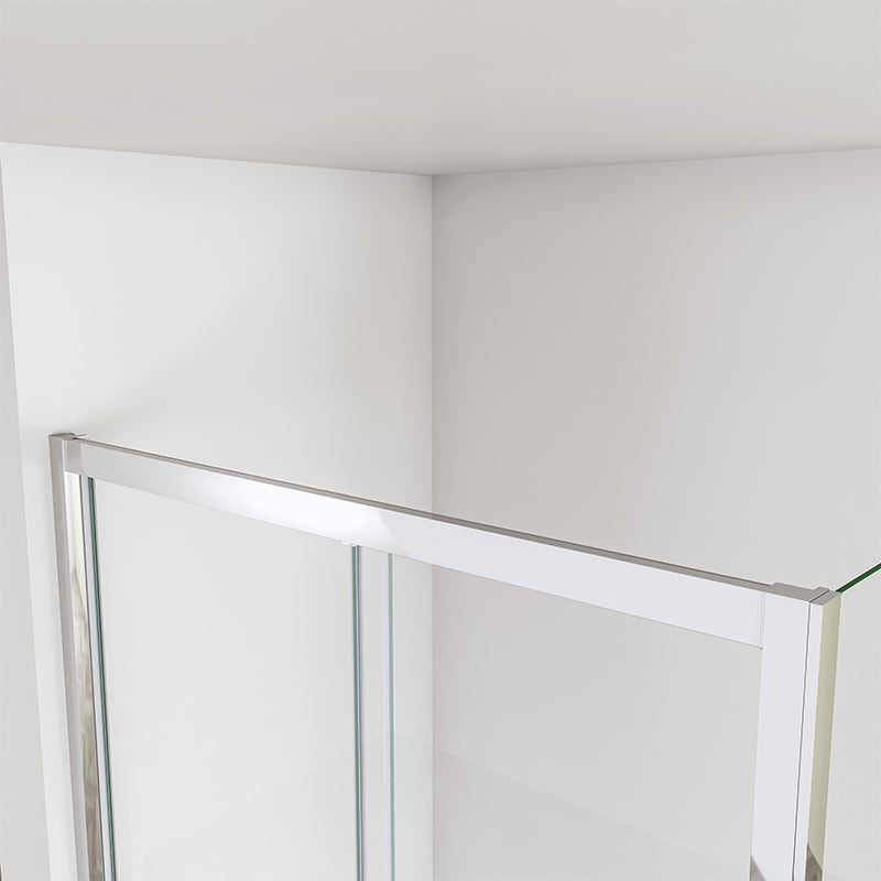 Shower Cubicle Sliding Door 8mm Glass Screen Panel 190CM