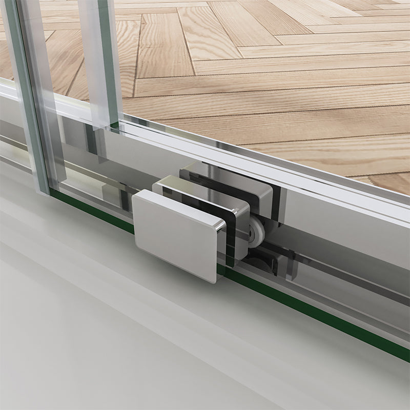 Shower Cubicle Sliding Door 8mm Glass Screen Panel 190CM