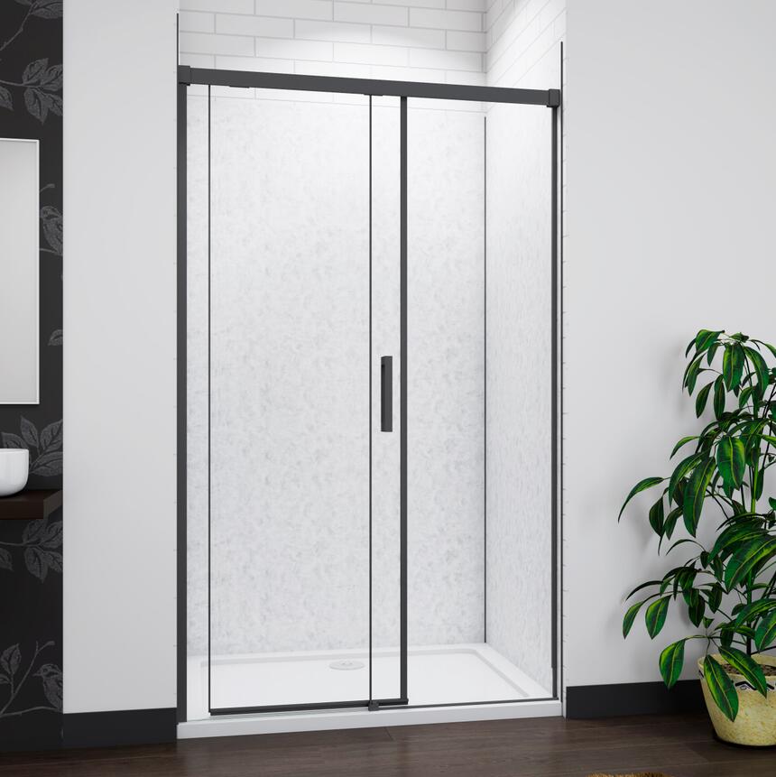 SKY bathroom Sliding Shower 8mm Door EASY CLEAN Tempered Glass