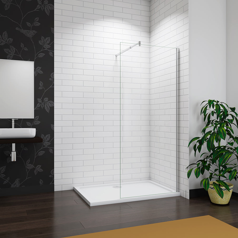 SKY Wet Room Walk in Shower screen 10mm NANO glass