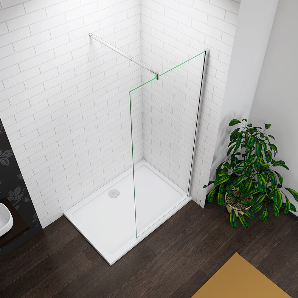 SKY Wet Room Walk in Shower screen 10mm NANO glass