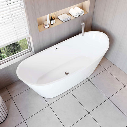 1700x720mm Freestanding Double Ended Bathroom Bath Shower Bath Bathtub