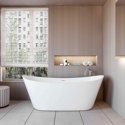 1700x720mm Freestanding Double Ended Bathroom Bath Shower Bath Bathtub