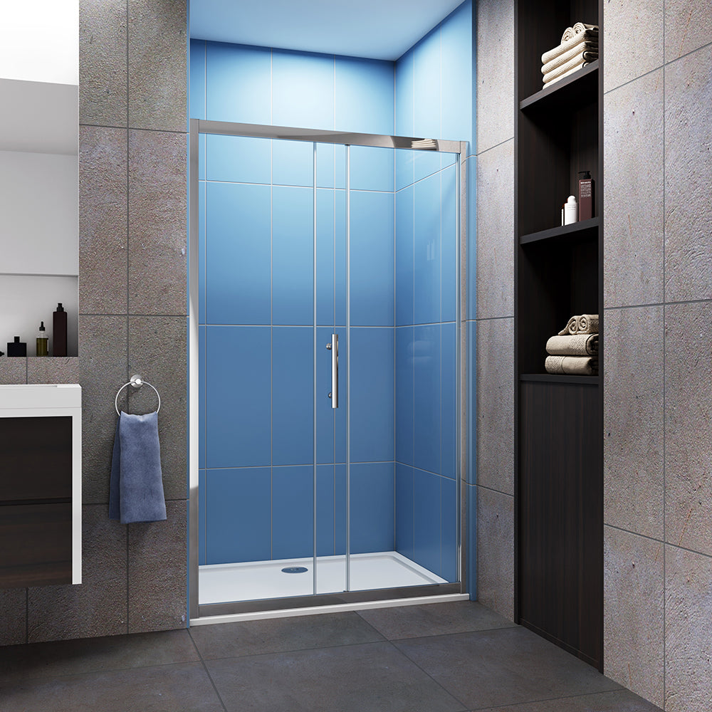 Shower Sliding Enclosure 8mm Glass Screen, Stone tray optional