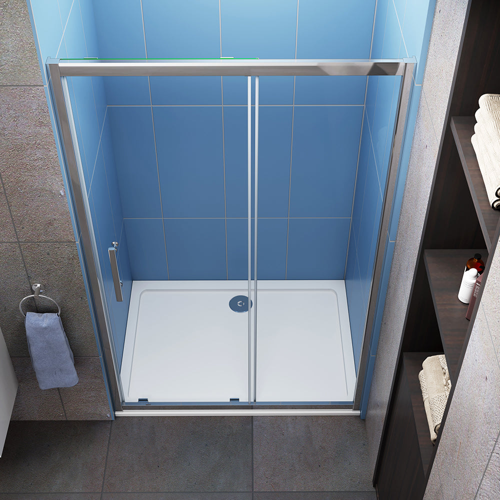 Shower Sliding Enclosure 8mm Glass Screen, Stone tray optional