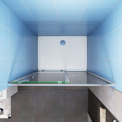 Shower Sliding Enclosure 8mm Glass Screen, Stone tray optional