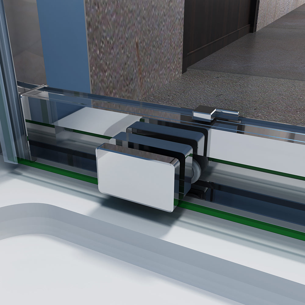 Shower Sliding Enclosure 8mm Glass Screen, Stone tray optional