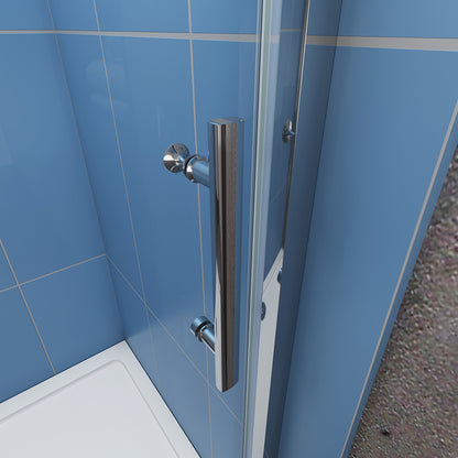 Shower Sliding Enclosure 8mm Glass Screen, Stone tray optional