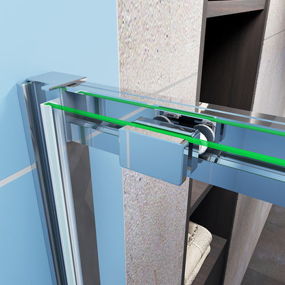 Shower Sliding Enclosure 8mm Glass Screen, Stone tray optional