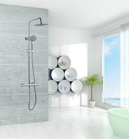 thermostatic shower silver mixer