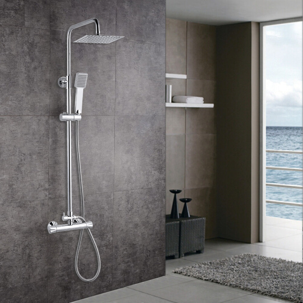 SKY SILVER CHROME SHOWER SET