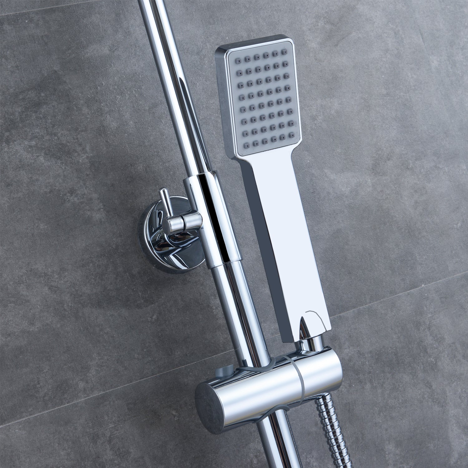 SKY SILVER CHROME SHOWER SET