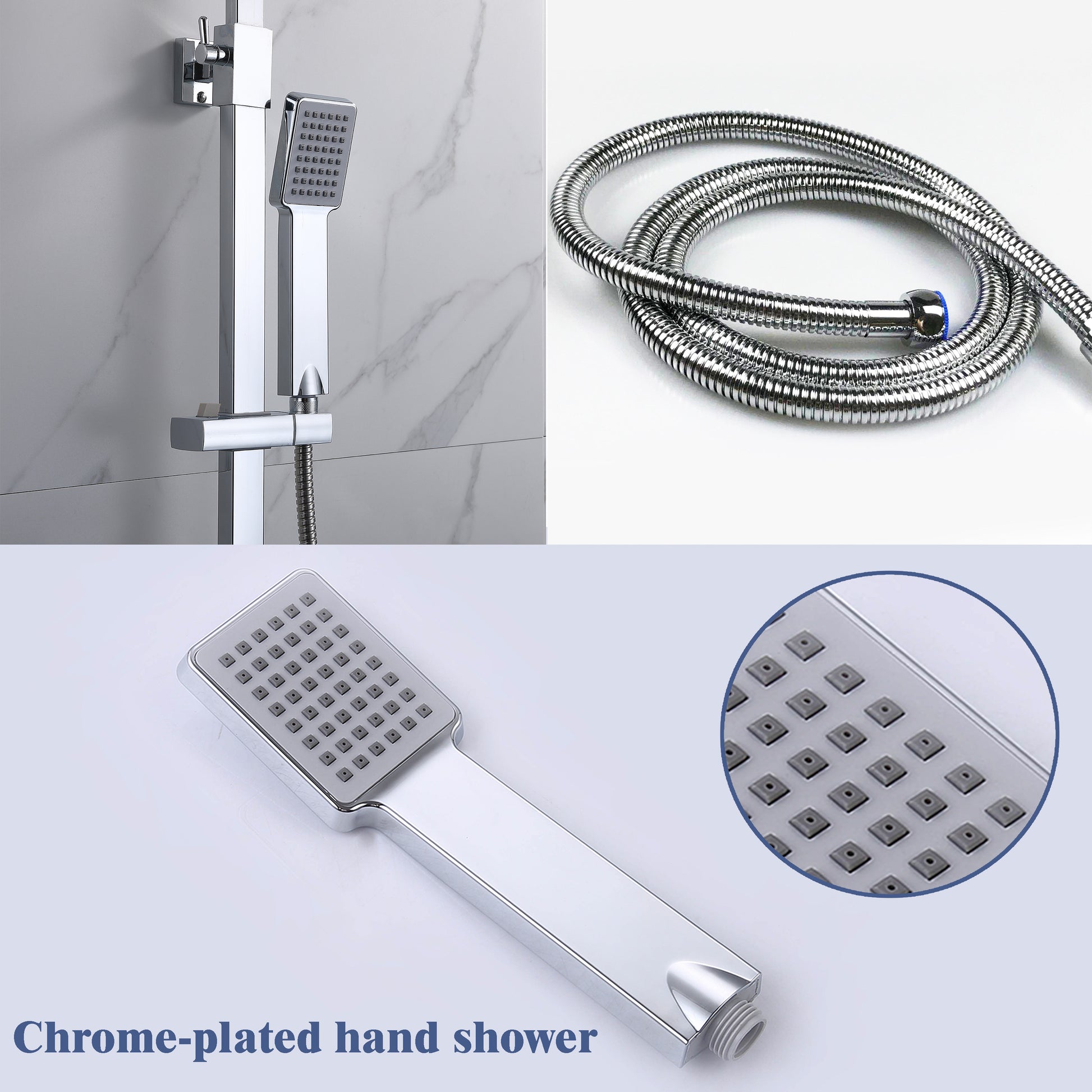 SKY CHROME SLIVER SHOWER SET