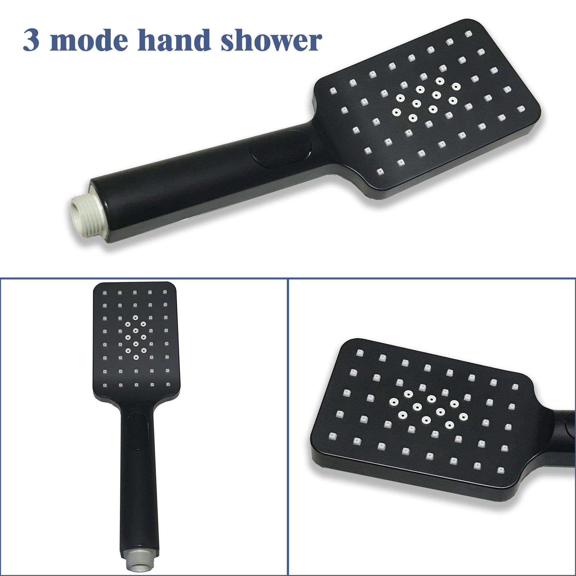 SKY SQUARE BLACK SHOWER SET