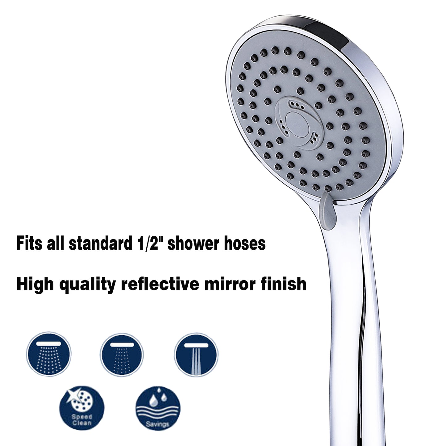 Bathroom Thermostatic Shower Mixer Single Handheld Shower Chrome Set