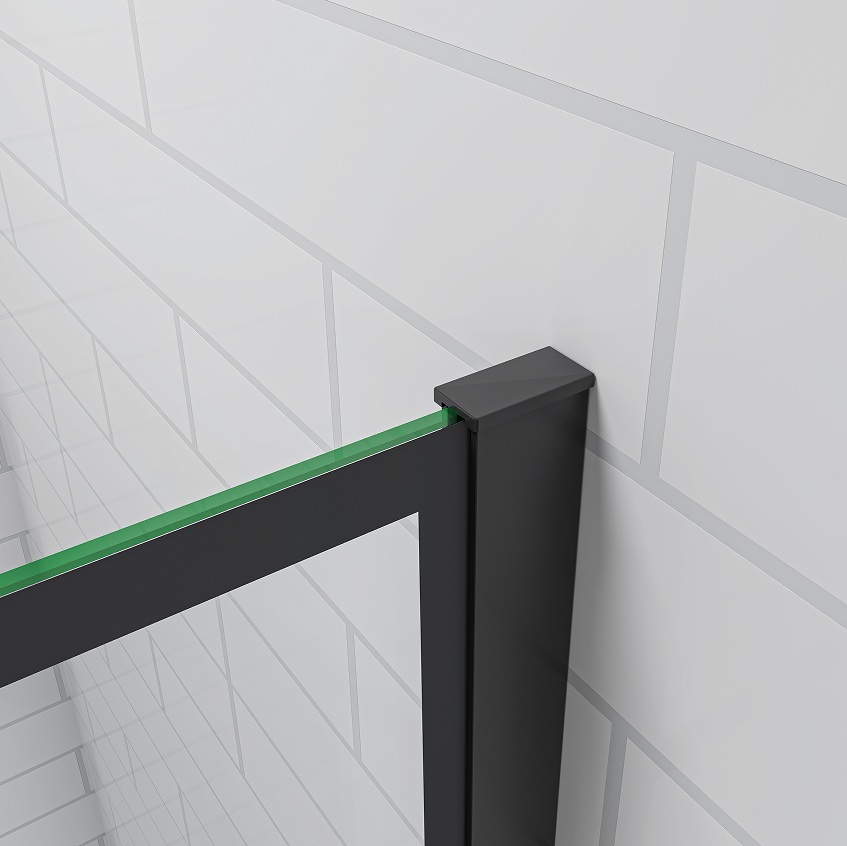 SKY Bathroom Fix Bath Shower Screen Glass Panel 80/90x130cm