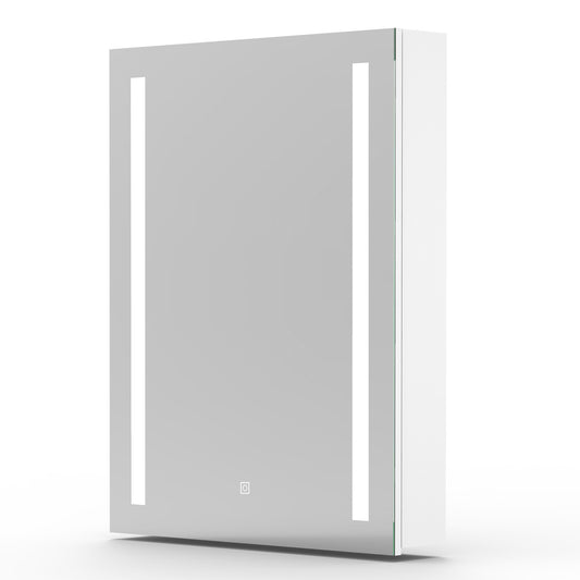 Bathroom Mirror Cabinet with Lights, Shaver Socket, Demister Pad, Touch Switch 450x600mm