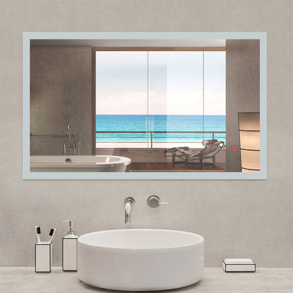 SKY LED Bathroom Mirror with Demister Wall-mounted Pad