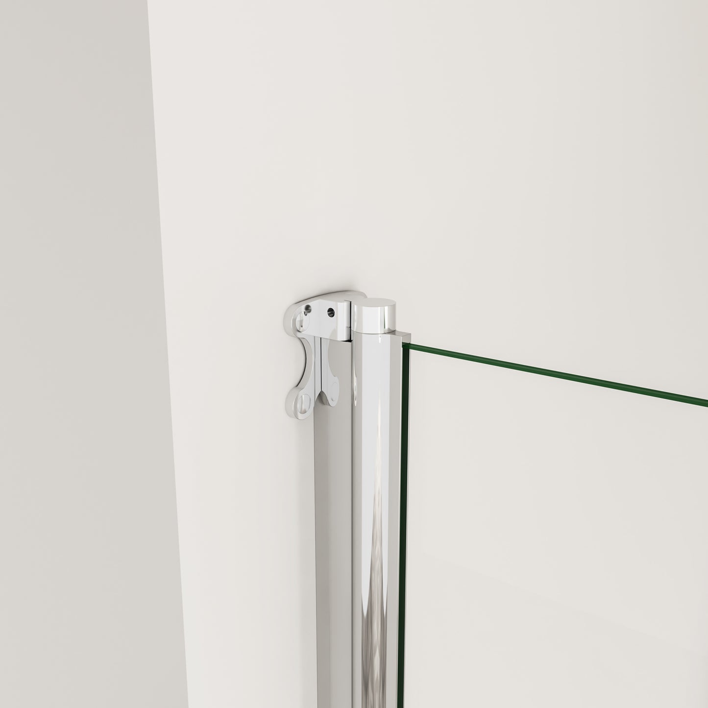 800mm x 1400mm Chrome Pivot bath shower screen temperd glass door panel