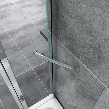 Double Pivot Shower Bath Screen 6mm Easyclean Glass Panel 1000x1400mm