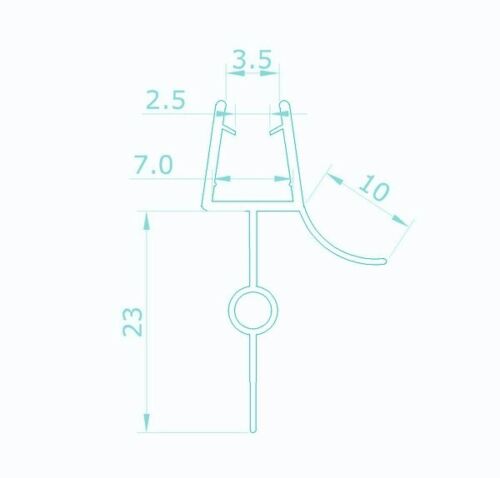 Bath Screen NANO Temperd Glass Seal For 5-6mm Glass Shower Enclosure Shower Door